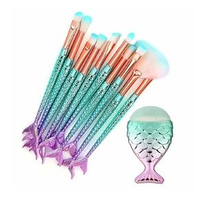❗FINAL OFFER 11 Piece Mermaid Makeup Brushes